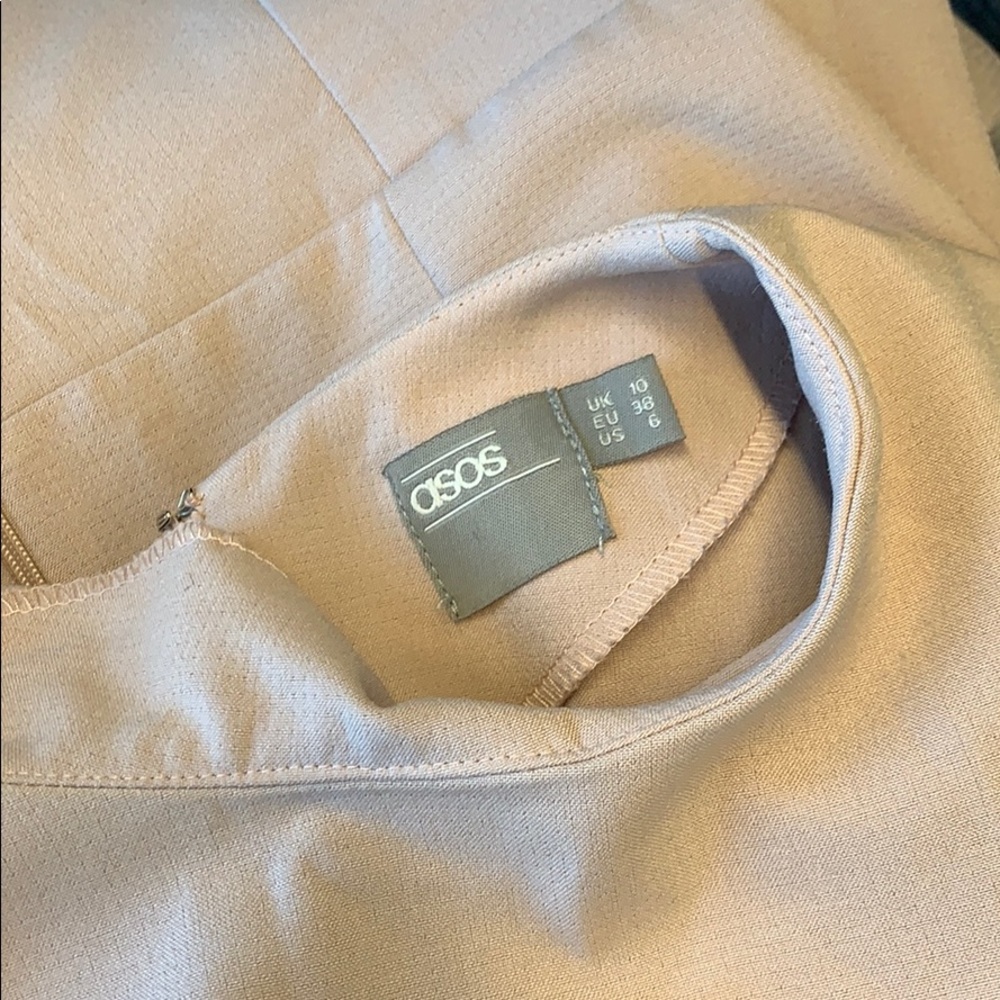 Light pink ASOS dress cute front cross